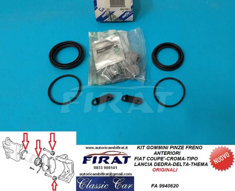 GOMMINI PINZE FRENO FIAT COUPE'-CROMA-TIPO-DELTA-THEMA (9940620)
